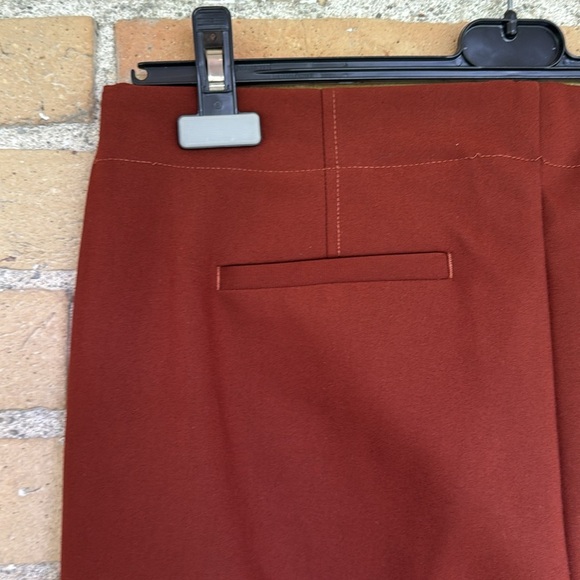 Ecru Rusty Brown Dress Pants Full-Length Tailored - Picture 5 of 5